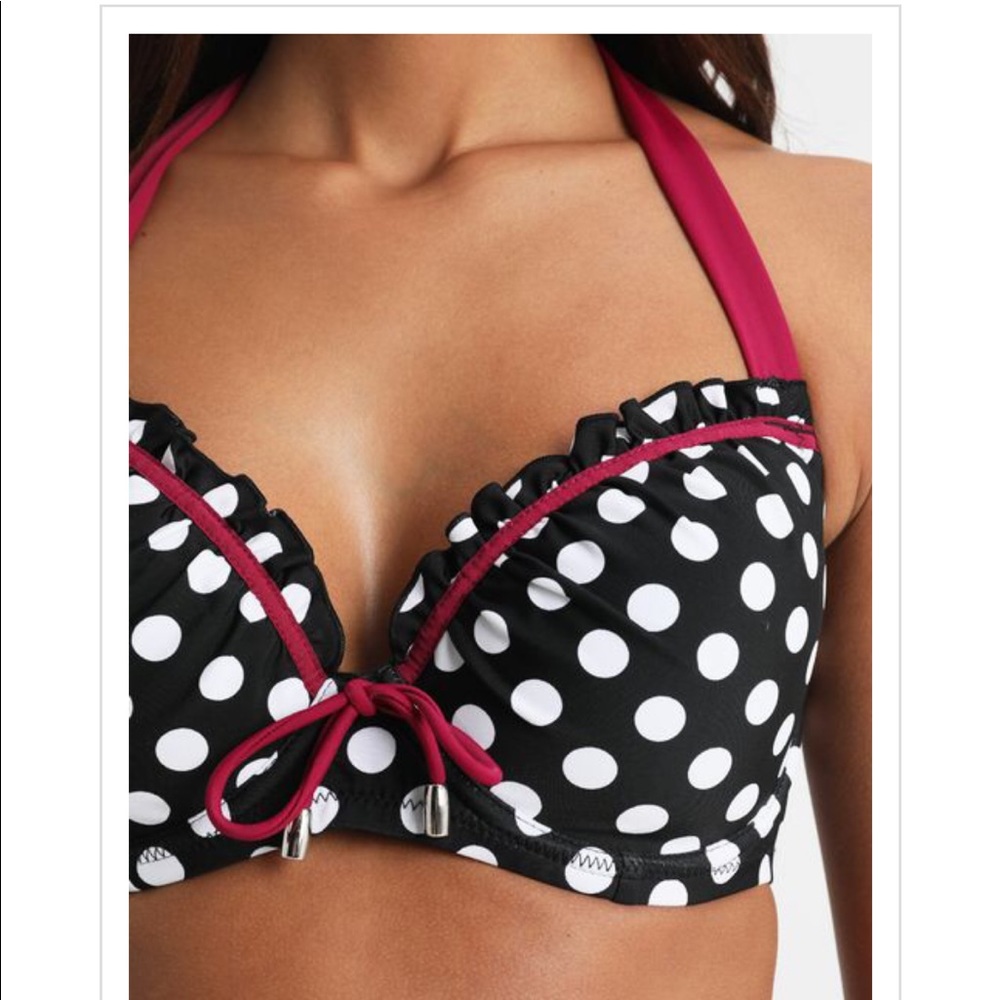 Starboard Padded Halter Underwired Spotty Top